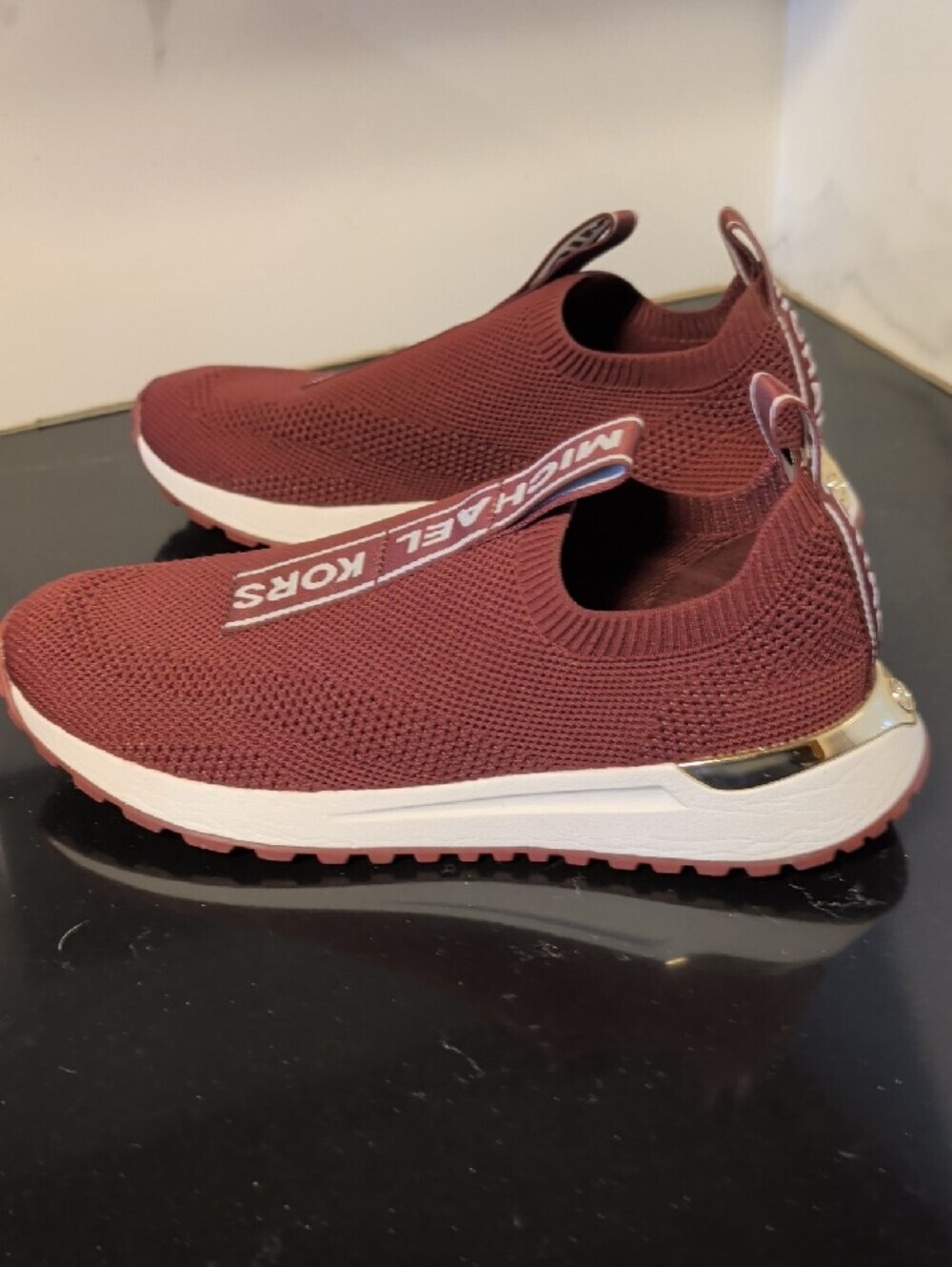 MICHAEL KORS Bodie Women's Slip-On Knit Sneakers Size 7 Used Exc - Picture 4 of 9